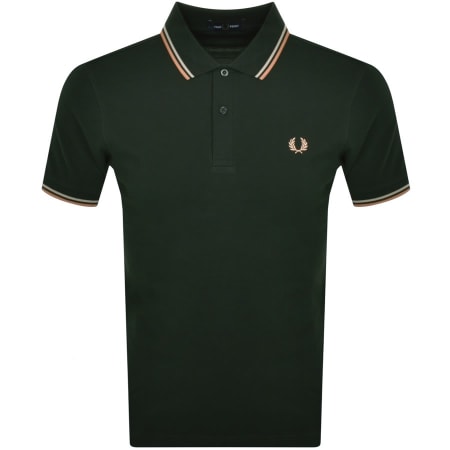 Recommended Product Image for Fred Perry Twin Tipped Polo T Shirt Green