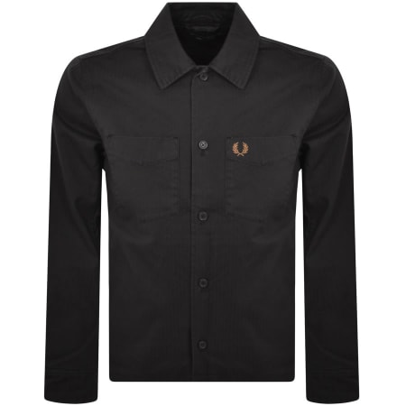 Product Image for Fred Perry Herringbone Overshirt Grey
