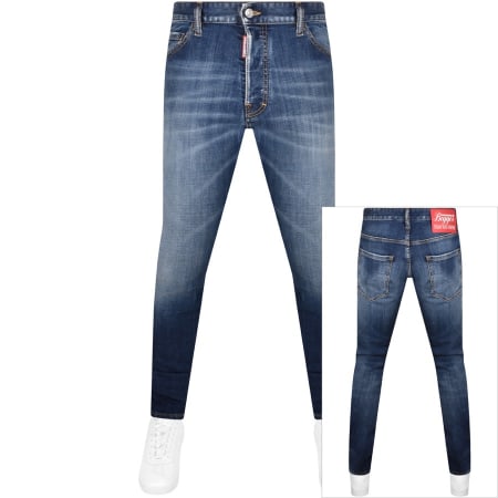 Product Image for DSQUARED2 Mid Wash Cool Guy Jeans Blue