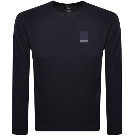 Product Image for Armani Exchange Knitted Pullover Navy