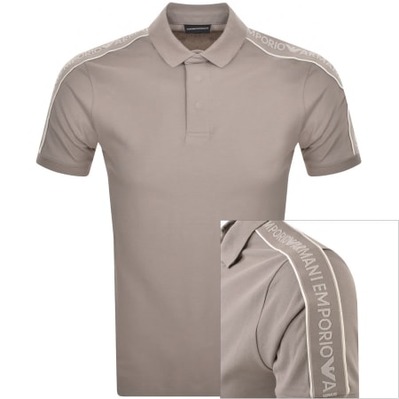 Product Image for Emporio Armani Short Sleeved Polo T Shirt Grey