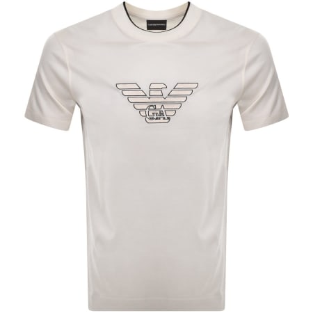 Product Image for Emporio Armani Logo T Shirt Cream