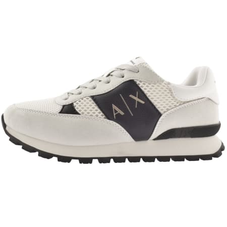 Product Image for Armani Exchange Logo Trainers Beige