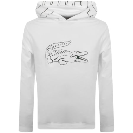 Product Image for Lacoste Logo Hoodie White