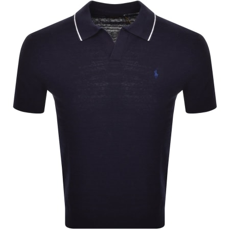 Product Image for Ralph Lauren Johnny Knit Polo T Shirt Navy