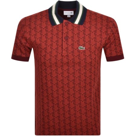 Product Image for Lacoste Logo Polo T Shirt Red
