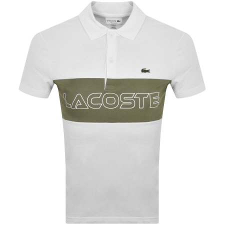 Product Image for Lacoste Colour Block Polo T Shirt White