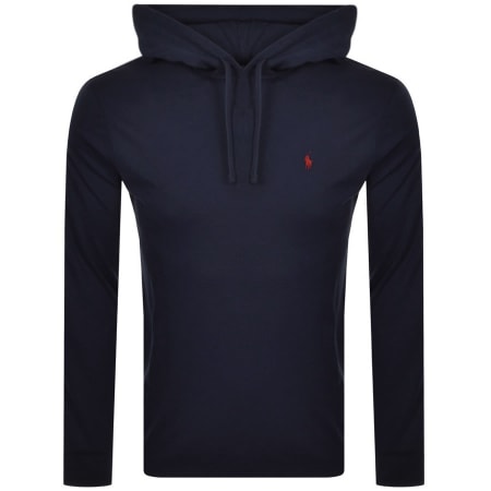 Product Image for Ralph Lauren Long Sleeved Hooded T Shirt Navy
