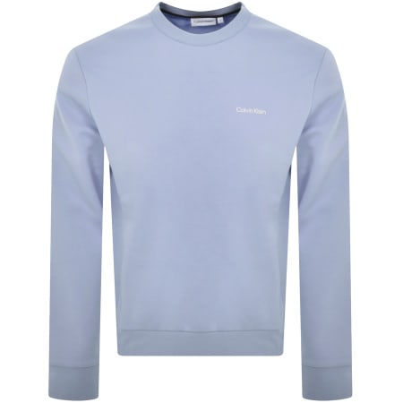 Product Image for Calvin Klein Logo Crew Neck Sweatshirt Blue
