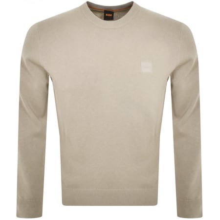 Recommended Product Image for BOSS Kanovano Knit Jumper Beige