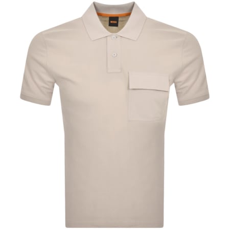 Product Image for BOSS Pebrid Polo T Shirt Light Beige