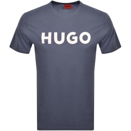 Product Image for HUGO Dulivio Crew Neck T Shirt Blue