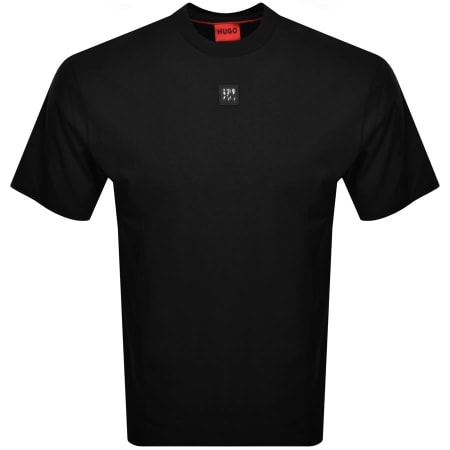 Product Image for HUGO Dalile Crew Neck T Shirt Black