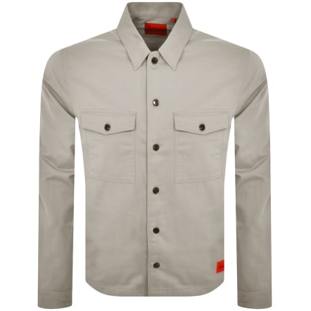 Product Image for HUGO Enalu Overshirt Jacket Grey
