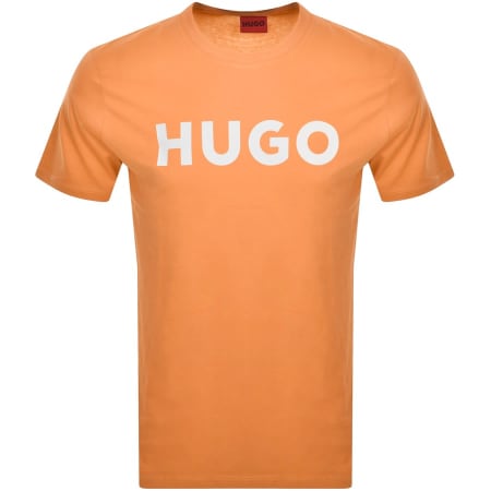 Product Image for HUGO Dulivio Crew Neck T Shirt Orange