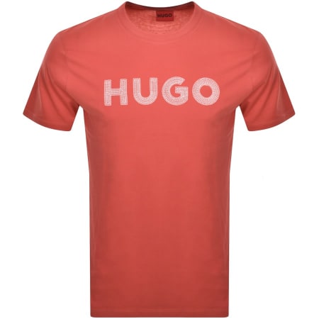 Product Image for HUGO Drochet T Shirt Red