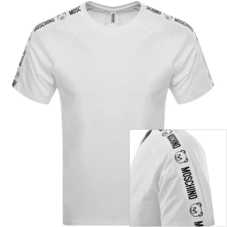Product Image for Moschino Taped Logo T Shirt White