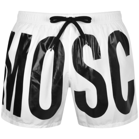 Product Image for Moschino Logo Swim Shorts White