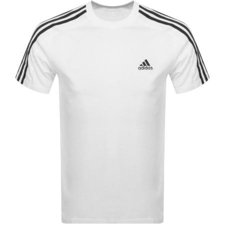 Recommended Product Image for adidas Essentials 3 Stripe T Shirt White