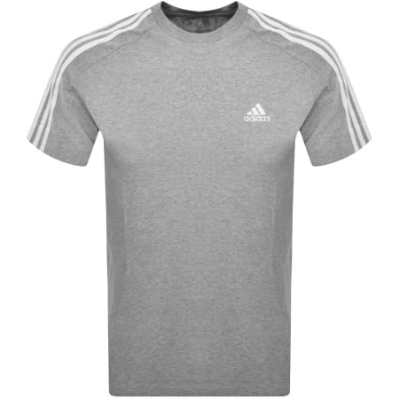 Product Image for adidas 3 Stripe T Shirt Grey