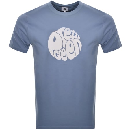Product Image for Pretty Green Gillespie Logo T Shirt Blue