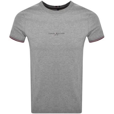 Product Image for Tommy Hilfiger Tipped T Shirt Grey