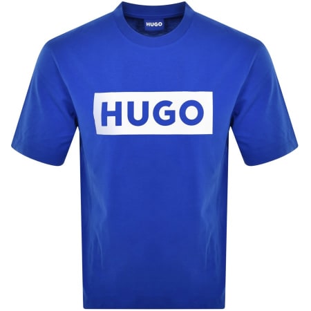 Product Image for HUGO Blue Nico Crew Neck T Shirt Blue