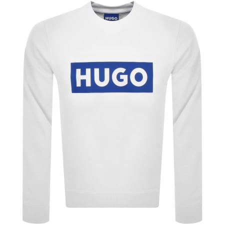 Product Image for HUGO Blue Niero Sweatshirt White