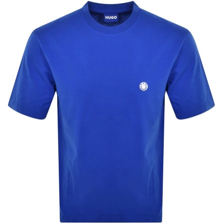 Product Image for HUGO Blue Niley Crew Neck T Shirt Blue