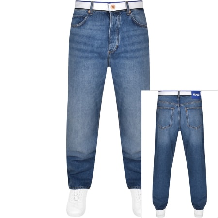 Product Image for HUGO Blue Nate Tape Jeans Medium Wash Blue