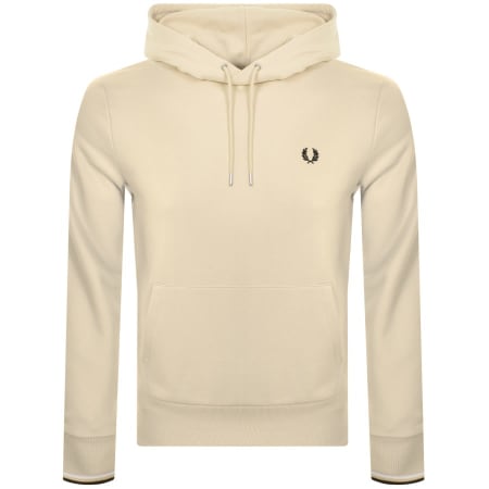 Product Image for Fred Perry Tipped Logo Hoodie Oatmeal