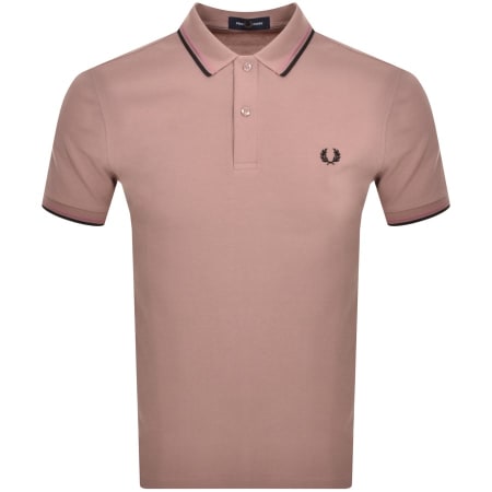 Recommended Product Image for Fred Perry Twin Tipped Polo T Shirt Pink