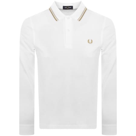 Product Image for Fred Perry Long Sleeved Polo T Shirt White