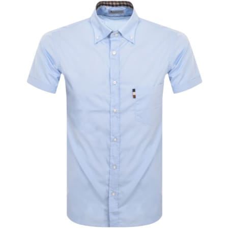 Recommended Product Image for Aquascutum London Short Sleeve Shirt Blue