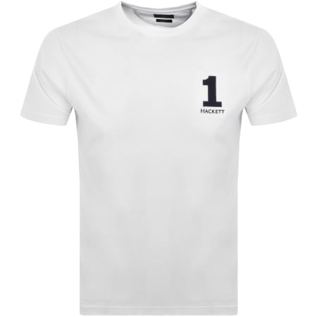Product Image for Hackett London Logo T Shirt White