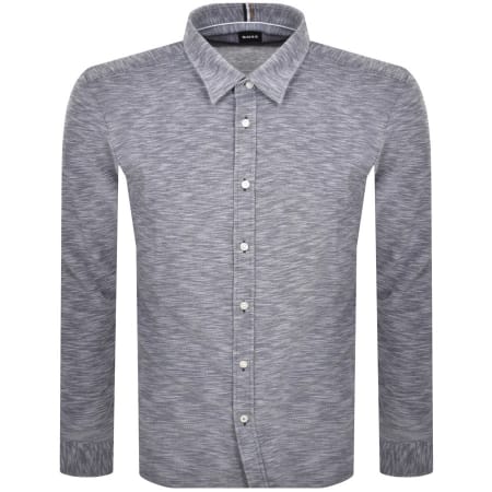 Product Image for BOSS Roan Kent Long Sleeved Shirt Navy