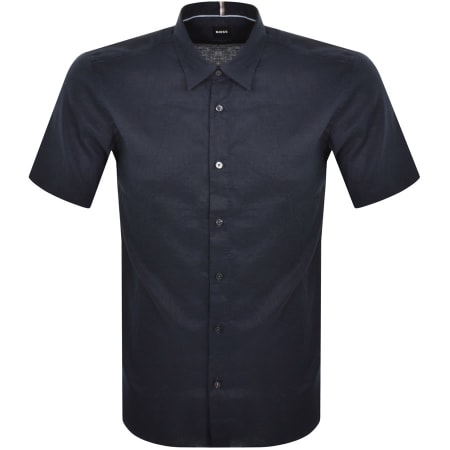 Product Image for BOSS Roan Ken Short Sleeve Shirt Navy