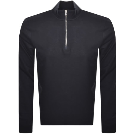 Product Image for BOSS Half Zip Tenore 20 Sweatshirt Navy