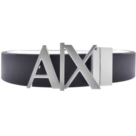 Product Image for Armani Exchange Reversible Plate Belt Navy