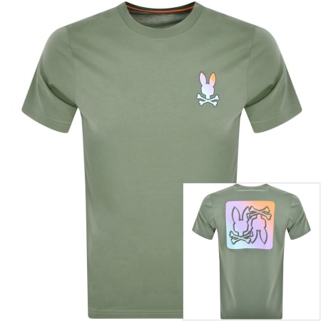 Product Image for Psycho Bunny Palm Springs Graphic T Shirt Green