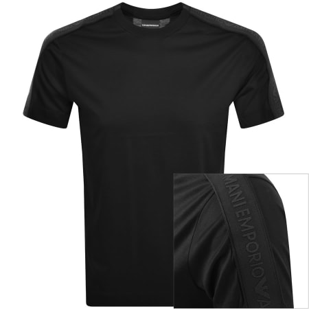 Product Image for Emporio Armani Crew Neck Logo T Shirt Black