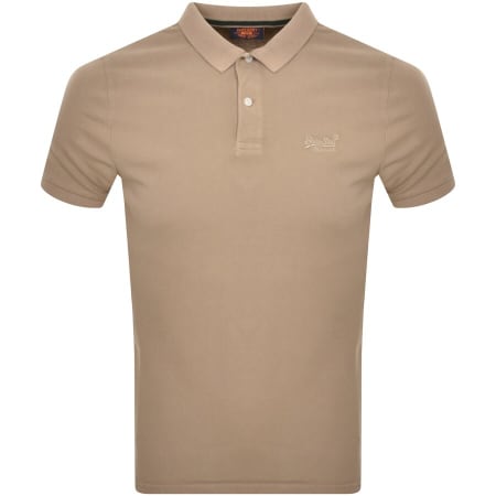 Recommended Product Image for Superdry Short Sleeved Polo T Shirt Brown