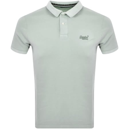 Product Image for Superdry Short Sleeved Destroyed Polo T Shirt Gree