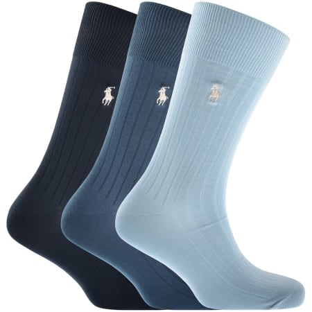Product Image for Ralph Lauren Three Pack Socks Blue