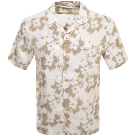 Recommended Product Image for Calvin Klein Flower Short Sleeve Shirt Beige