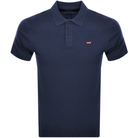 Recommended Product Image for Levis Original HM Short Sleeved Polo T Shirt Blue