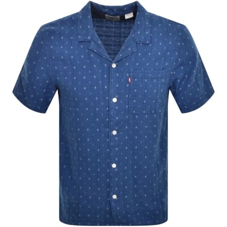 Product Image for Levis Sunset Camp Short Sleeved Shirt Blue