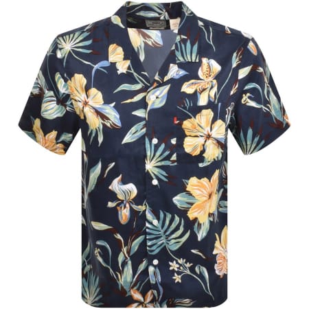 Product Image for Levis Sunset Camp Short Sleeved Shirt Navy