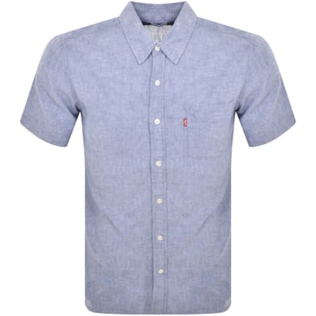 Product Image for Levis Sunset 1 Pocket Short Sleeved Shirt Blue