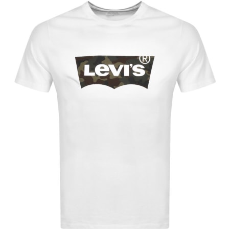 Product Image for Levis Logo Crew Neck T Shirt White